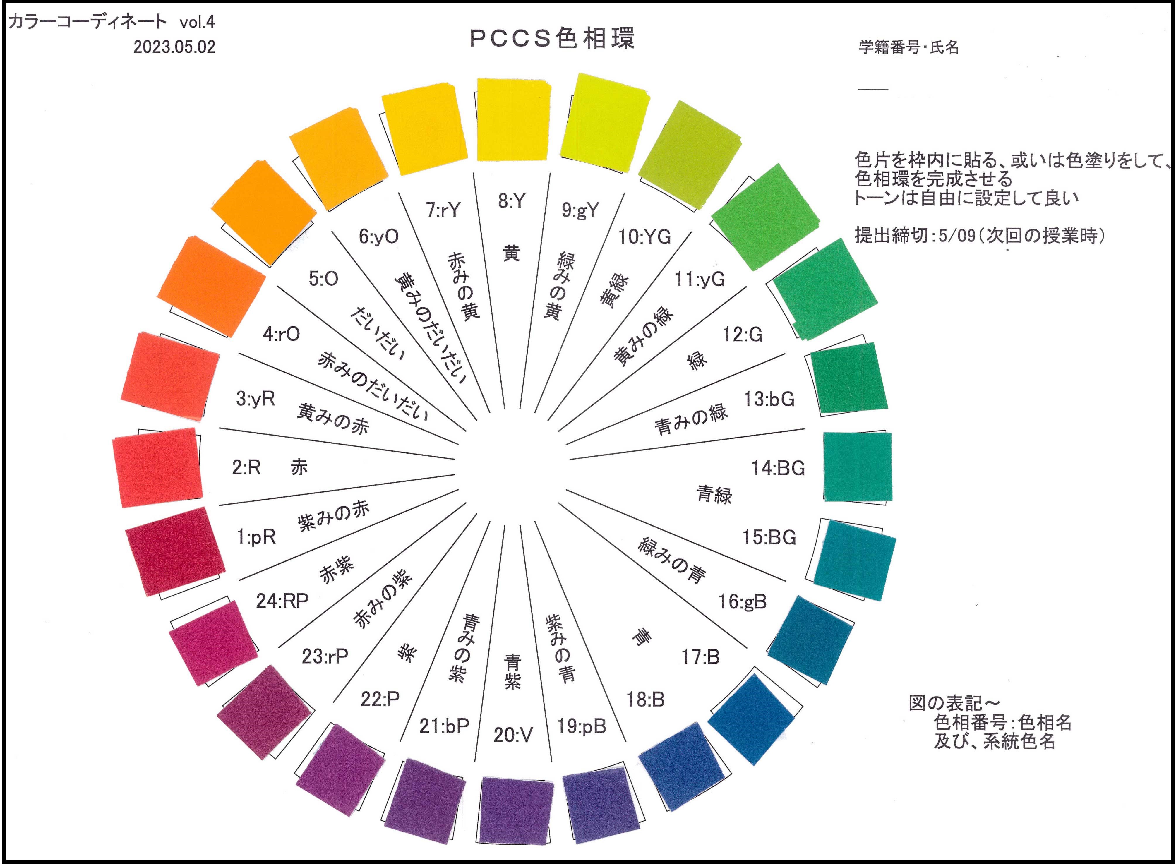 授業紹介「カラーコーディネート」 - 鎌倉女子大学 鎌倉女子大学短期大学部